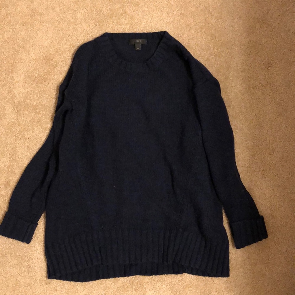 navy jcrew sweater